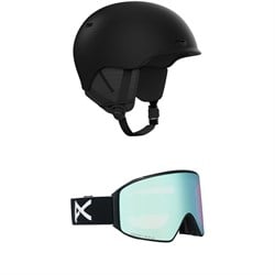 Anon Oslo WaveCel Round Fit Helmet ​+ M4 Cylindrical MFI Low Bridge Fit Goggles