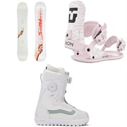 Sims Vanilla Snowboard ​+ Union Legacy Snowboard Bindings ​+ Vans Encore Pro Snowboard Boots - Women's 2026