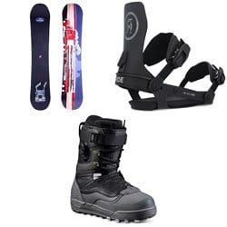 Sims ATV Pro Snowboard ​+ Ride A-6 Snowboard Bindings ​+ Vans Infuse Snowboard Boots