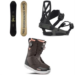 Sims Joker Snowboard ​+ Ride A-4 Snowboard Bindings ​+ thirtytwo Lashed Double Boa Snowboard Boots 2025