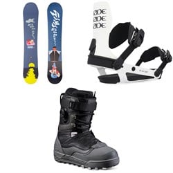 Sims ATV Pro Snowboard ​+ Ride A-6 Snowboard Bindings ​+ Vans Infuse Snowboard Boots 2025