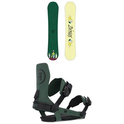 Dinosaurs Will Die BilBored Snowboard ​+ Ride A-6 Snowboard Bindings 2025