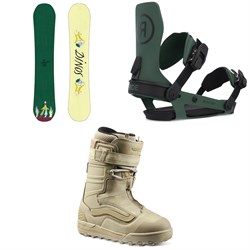 Dinosaurs Will Die BilBored Snowboard ​+ Ride A-6 Snowboard Bindings ​+ Vans Hi-Country & Hell-Bound Snowboard Boots 2025