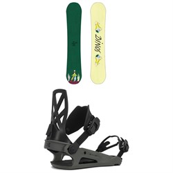 Dinosaurs Will Die BilBored Snowboard ​+ Ride C-4 Snowboard Bindings 2025