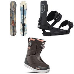 Dinosaurs Will Die Holce Snowboard ​+ Ride A-6 Snowboard Bindings ​+ thirtytwo Lashed Double Boa Snowboard Boots 2025