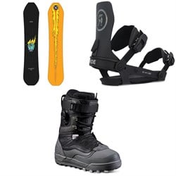Dinosaurs Will Die NeverNot Snowboard ​+ Ride A-6 Snowboard Bindings ​+ Vans Infuse Snowboard Boots 2025