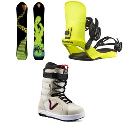 Dinosaurs Will Die Wizard Stick Snowboard ​+ Salomon EDB Snowboard Bindings ​+ Vans Hi-Standard Pro Snowboard Boots 2025