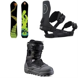 Dinosaurs Will Die Wizard Stick Snowboard ​+ Ride A-6 Snowboard Bindings ​+ Vans Infuse Snowboard Boots 2025
