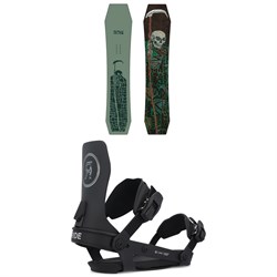 Dinosaurs Will Die Pow Reaper Snowboard ​+ Ride A-6 Snowboard Bindings 2025