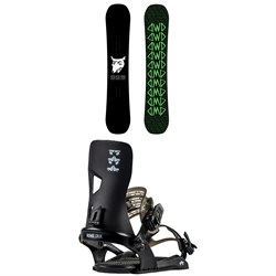 Dinosaurs Will Die Rat Snowboard ​+ Rome Crux Snowboard Bindings