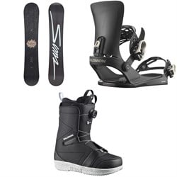 Sims Bowl Squad LTD Snowboard ​+ Salomon EDB X Snowboard Bindings ​+ Faction Boa X Snowboard Boots 2026