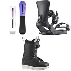 Salomon Bliss Snowboard ​+ EDB X Snowboard Bindings ​+ Pearl Boa X Snowboard Boots - Women's 2026