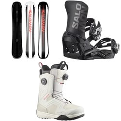 Salomon Assassin Pro Snowboard ​+ District Snowboard Bindings ​+ Dialogue Dual Boa Snowboard Boots 2026