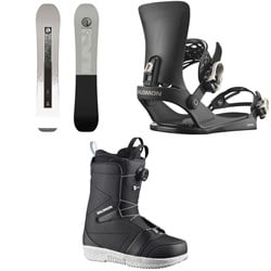 Salomon Sight Snowboard ​+ EDB X Snowboard Bindings ​+ Faction Boa X Snowboard Boots 2026