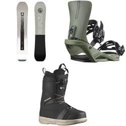 Salomon Sight Snowboard ​+ Rhythm Snowboard Bindings ​+ Faction Boa Snowboard Boots 2026