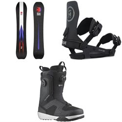 Salomon Highpath Snowboard ​+ Ride A-6 Snowboard Bindings ​+ Salomon Dialogue Dual Boa Snowboard Boots 2025