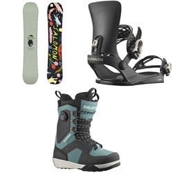 Salomon Abstract Snowboard ​+ EDB X Snowboard Bindings ​+ Dialogue Lace SJ Boa Snowboard Boots