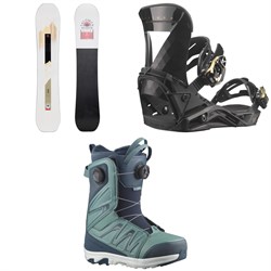 Salomon Bliss X Snowboard ​+ Mirage Snowboard Bindings ​+ Ivy BOA SJ Snowboard Boots - Women's 2025