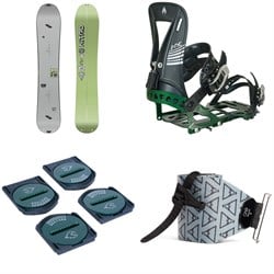 Nitro Alternator Splitboard ​+ Spark R&D Arc ST Splitboard Bindings ​+ R&D Canted Pucks ​+ evo x Pomoca Pro Glide Splitboard Skins 2026