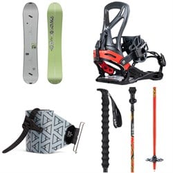 Nitro Alternator Splitboard ​+ Karakoram Grizzly ​+ Split Interface Splitboard Bindings ​+ evo x Pomoca Pro Glide Splitboard Skins ​+ Folkrm Kulshan Collapsible Poles 2026