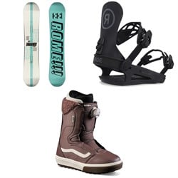Rome Hype Snowboard ​+ Ride CL-4 Snowboard Bindings ​+ Vans Encore OG Snowboard Boots - Women's