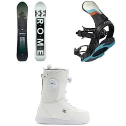 Rome Muse Snowboard ​+ Arbor Sequoia Snowboard Bindings ​+ DC Lotus Snowboard Boots - Women's