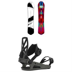 Burton Family Tree Alekesam Snowboard ​+ Ride C-4 Snowboard Bindings 2025