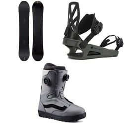 Season Kin Snowboard ​+ Ride C-4 Snowboard Bindings ​+ Vans Aura Pro Snowboard Boots