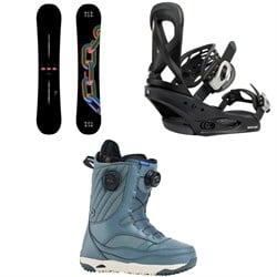 Burton Cultivator Snowboard ​+ Scribe Snowboard Bindings ​+ Limelight Boa Snowboard Boots Women's 2026