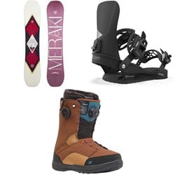 Rossignol Meraki Snowboard ​+ Union Juliet Snowboard Bindings ​+ K2 Kinsley Snowboard Boots - Women's