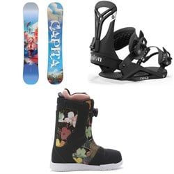 CAPiTA Space Metal Fantasy Snowboard ​+ Union Rosa Snowboard Bindings ​+ DC AW Phase Boa Snowboard Boots - Women's