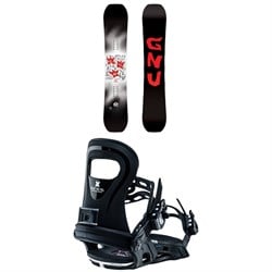 GNU Young Money C2E Snowboard ​+ Bent Metal BMX Snowboard Bindings - Kids' 2025