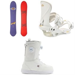 Sims Nub Snowboard ​+ Nitro Ivy Snowboard Bindings ​+ DC Lotus Snowboard Boots - Women's 2025