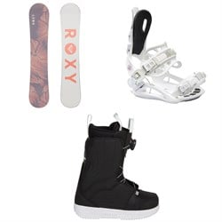 Roxy Raina LTD Snowboard ​+ Rock-It Dash Snowboard Bindings ​+ Salomon Pearl Boa X Snowboard Boots - Women's 2026