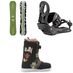 K2 Lime Lite Snowboard ​+ Nitro Rythm Snowboard Bindings ​+ DC AW Phase Boa Snowboard Boots - Women's