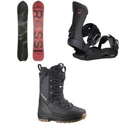 Rossignol XV Snowboard ​+ Season Meld Snowboard Bindings ​+ Salomon Malamute Snowboard Boots