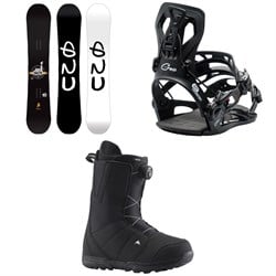 GNU Facts BTX Snowboard ​+ GNU Cheeter Snowboard Bindings ​+ Burton Moto Boa Snowboard Boots 2026