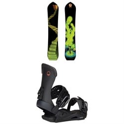 Dinosaurs Will Die Wizard Stick Snowboard ​+ Season Meld Snowboard Bindings