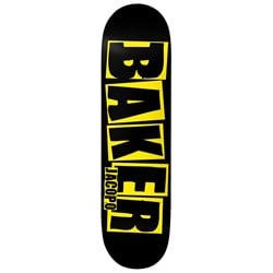Baker JC Brand Logo Danger YLW 8.0 Skateboard Deck
