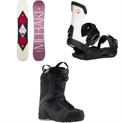 Rossignol Meraki Snowboard ​+ Season Meld Snowboard Bindings ​+ Alley Boa H4 Snowboard Boots - Women's