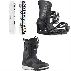 Salomon Huck Knife Snowboard ​+ District Snowboard Bindings ​+ Dialogue Dual Boa Snowboard Boots 2026