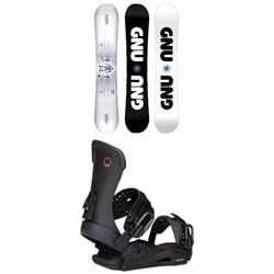 GNU Riders Choice Asym C2X Snowboard ​+ Season Meld Snowboard Bindings 2026