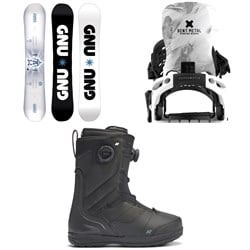 GNU Riders Choice Asym C2X Snowboard ​+ Bent Metal Lightning Supermatic Snowboard Bindings ​+ K2 Maysis Snowboard Boots 2026