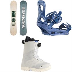 Rossignol Soulside Snowboard ​+ Burton Scribe Snowboard Bindings ​+ Mint Boa Snowboard Boots - Women's