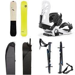 Arbor Landmark Splitboard ​+ Union Explorer Splitboard Bindings  ​+ Karakoram Smart Skins ​+ Burton x Black Diamond Compactor Poles