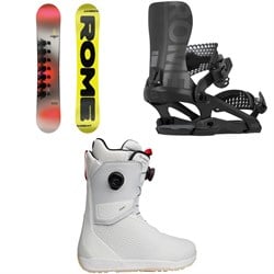 Rome Agent Snowboard ​+ 390 Boss FW Snowboard Bindings ​+ Nidecker Rift Pro Snowboard Boots 2026