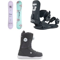 Sims Salt Snowboard ​+ Union Legacy Snowboard Bindings ​+ DC Lotus Snowboard Boots - Women's