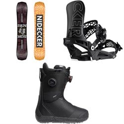 Nidecker Sensor Snowboard ​+ Kaon Snowboard Bindings ​+ Rift Pro Snowboard Boots - Women's 2026