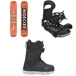Nidecker Sensor Snowboard ​+ Bent Metal BMX Snowboard Bindings ​+ Micron Snowboard Boots - Kids' 2026