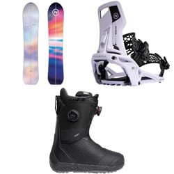 Nidecker Mellow Snowboard ​+ OG Supermatic Snowboard Bindings ​+ Rift Pro Snowboard Boots - Women's 2026